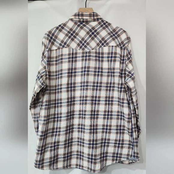 Urban Pipeline Men's‎ Button Down Size XL Blue Plaid Pearl Snap Western Rodeo - Picture 3 of 9